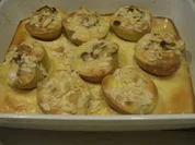 Bratapfelauflauf mit Marzipanguß - Rezept