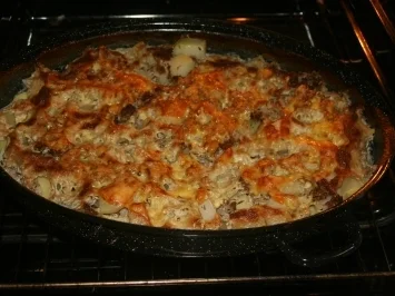 Hackfleisch-Kohlrabi-Auflauf - Rezept