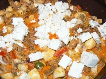 Gyros-Schweinegeschnetzeltes nach Kräuterhexen-Art - Rezept