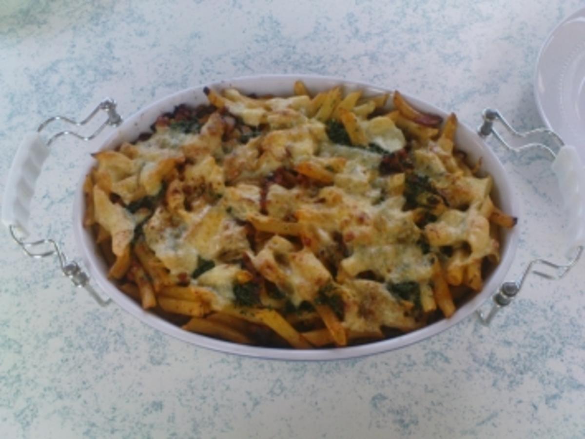 Bilder für Nudelauflauf mit Schinken, Pilzen und Spargel - Rezept