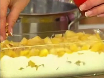 Quarkspeise mit Kompott - Rezept