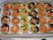 Kalte Platten :  Canapes mit Fisch ! - Rezept