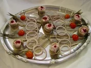 Kalte Platten !  Matjes - Platte - Rezept