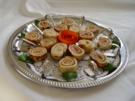 Kalte Platten : Crepe`s gefüllt mit Forellen- und Lachsmus - Rezept