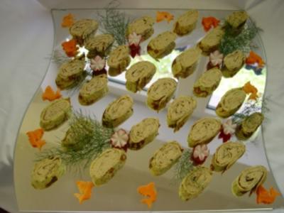 Rezept: Kalte Platten : Crepes gefüllt mit Forellenmus mal anders Kalte Platten : Crepes gefüllt mit Forellenmus mal anders - Rezept