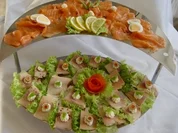 Kalte Platten : Lachs- und Forellenplatte - Rezept
