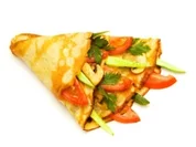 Rezept: Dinkelpfannkuchen mit Gemรผse Dinkelpfannkuchen mit Gemรผse - Rezept