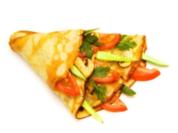 Dinkelpfannkuchen mit Gemüse - Rezept