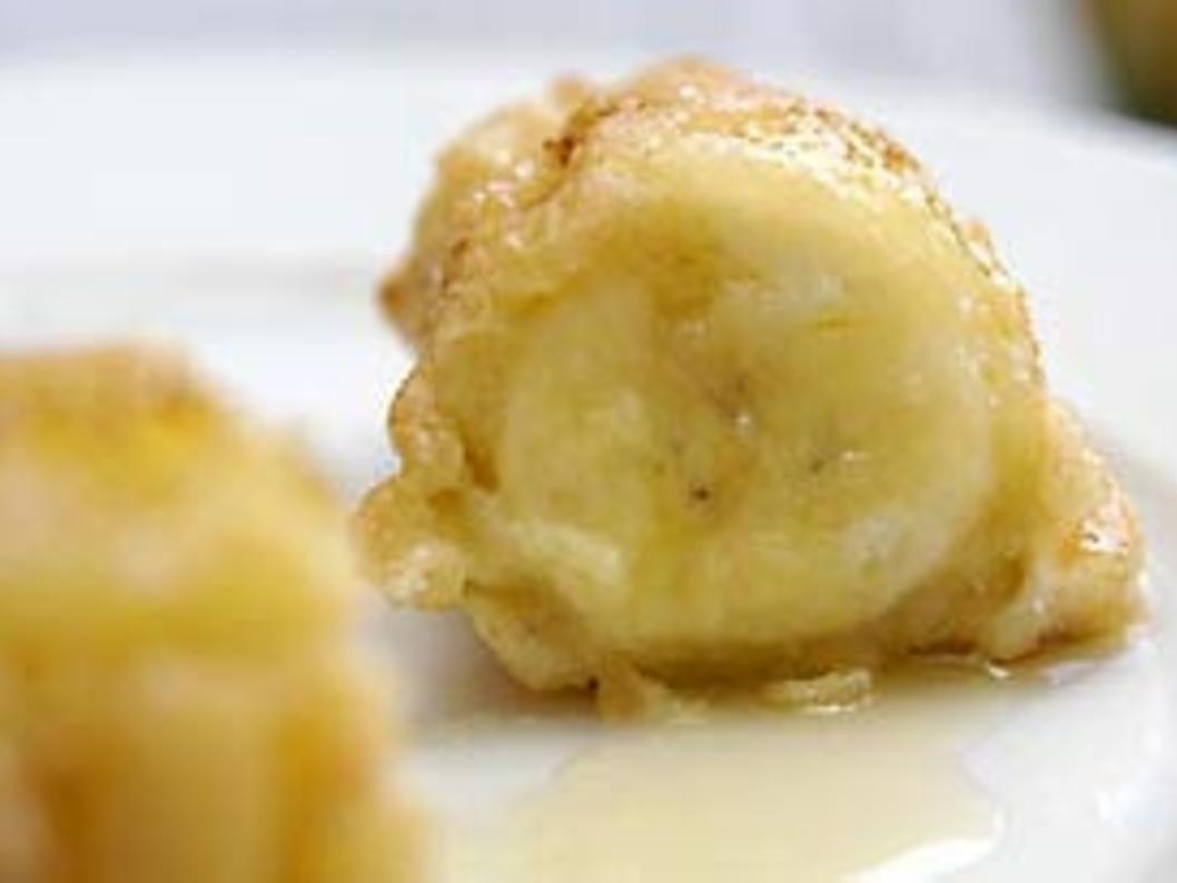 Gebackene Banane mit honig - schnell &amp; einfach - 325 kcal/100g
