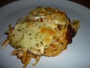 Spaghetti-Bolognese-Gratin - Rezept