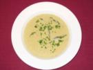Spargelcremesuppe mit Spargelspitzen und Haselnuss - Rezept