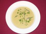 Spargelcremesuppe mit Spargelspitzen und Haselnuss - Rezept