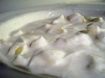 Dessert: Weihnachtliches leicht-cremiges Topfen-Obst-Dessert - Rezept