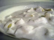 Dessert: Weihnachtliches leicht-cremiges Topfen-Obst-Dessert - Rezept