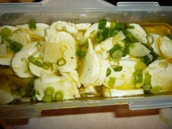 Rezept: Beilagen: Eingelegter Mozzarella Beilagen: Eingelegter Mozzarella - Rezept
