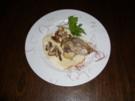 Fasanenbrust in Pfeffercreme dazu Kartoffelpüreetaler und Steinpilze - Rezept