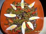 Salat für das Abendessen: Wurstsalat mit grünen Bohnen - Rezept