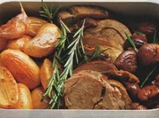 Wildschweinbraten mit Kastanien - Rezept