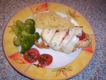 Pute unter Gorgonzola-Haube - Rezept