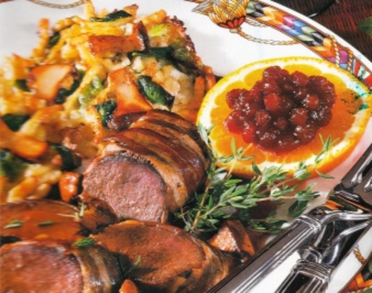 Bilder für Pfifferling Taler mit Hasenfilet - Rezept