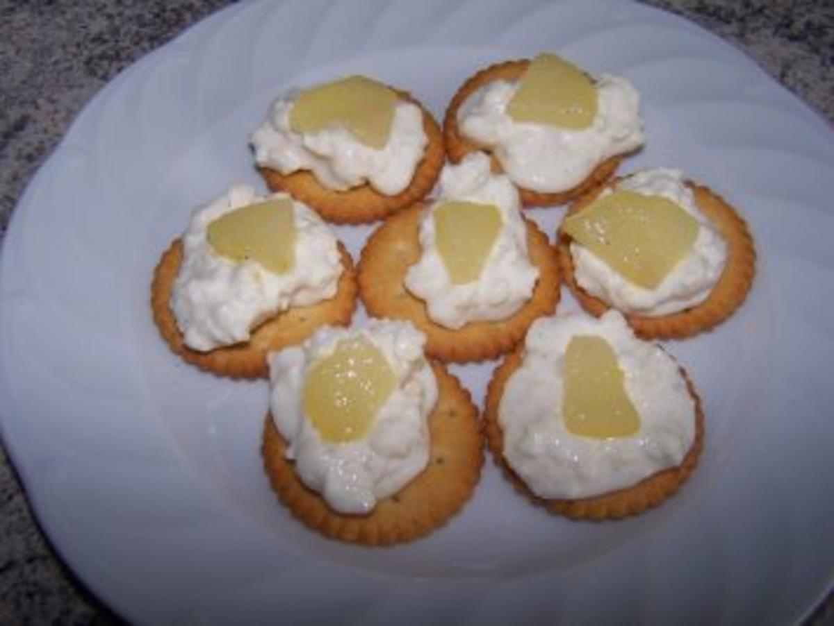 Birnen-Cracker mit Geflügelcreme - Rezept - Bild Nr. 3