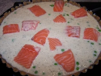 Gorgonzola-Lachs-Tarte - Rezept