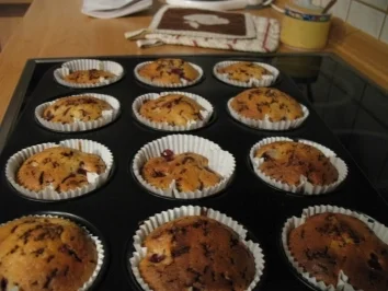 Rezept: Schokokirschmuffins Schokokirschmuffins - Rezept