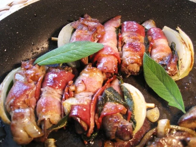 Leberspieße mit Pflaumensoße.... - Rezept