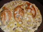 Hähnchenbrustfilet in Chilikäse-Champignonsahnesauce - Rezept