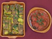 Albondigas en salsa de tomate al Jerez y tortilla espanola - Rezept