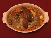Rezept: Ente mit Buttermรถhren und Minikartoffel (Yvonne Hรถlzel) Ente mit Buttermรถhren und Minikartoffel (Yvonne Hรถlzel) - Rezept