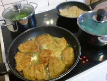 Schnitzel mit Mischgemüse und Salzkartoffeln - Rezept