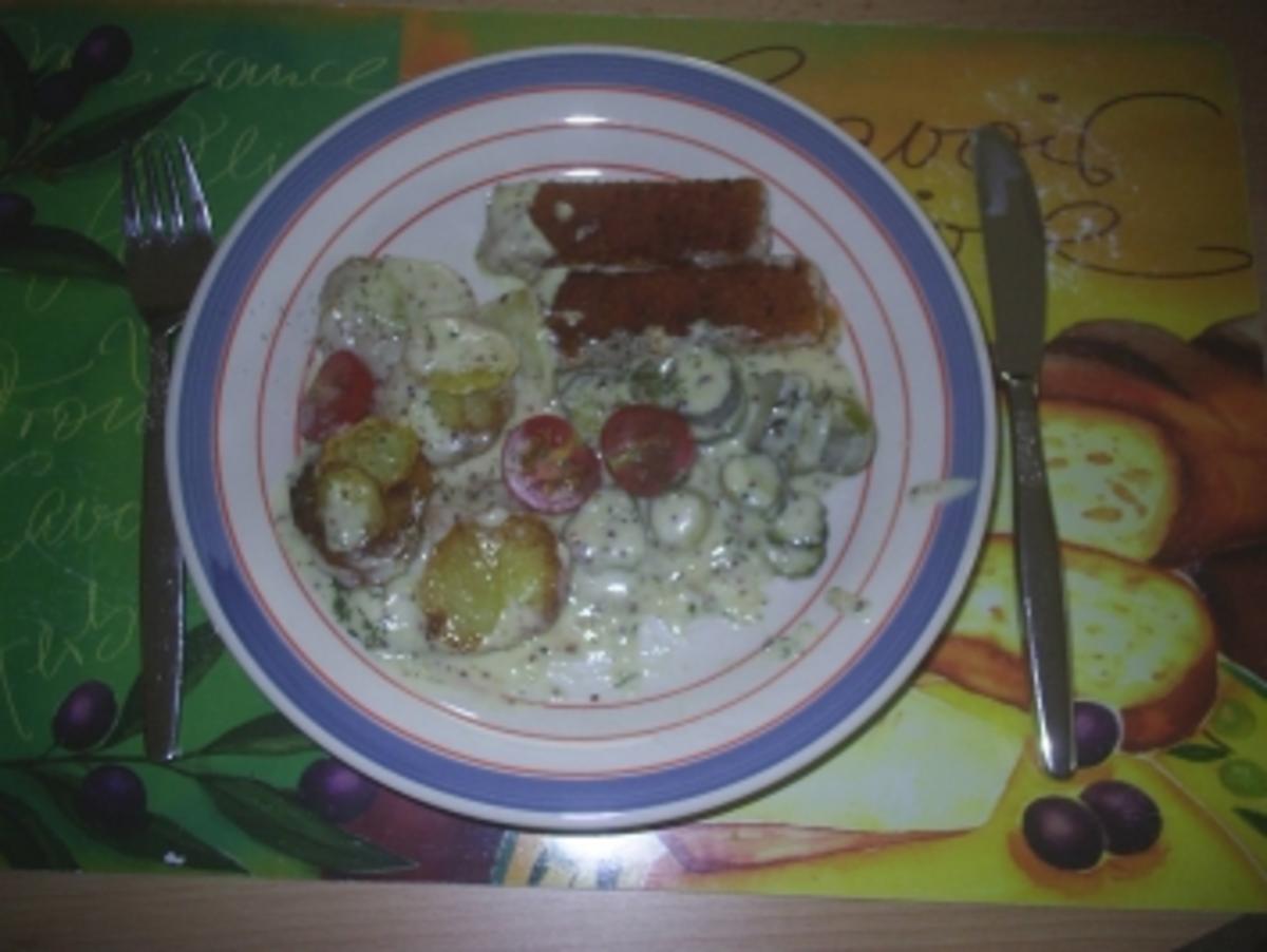 Fisch - Fischstäbchen-Pfanne - Rezept