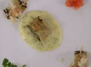 Spinatstrudel u. Auberginen- röllchen mit Mozzarella an - Rezept