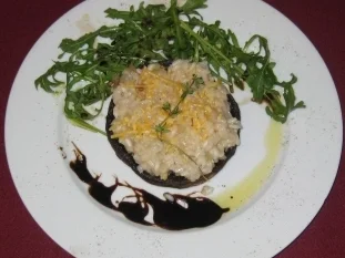 Rezept: Portobellos mit Risotto gefüllt - Met Risotto gevulde Portobellos Portobellos mit Risotto gefüllt - Met Risotto gevulde Portobellos - Rezept