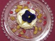 Topfencreme auf Holunderblütenjus - Rezept