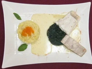 Fische aus Atlantik und Pazifik auf Limettensoße an Kartoffel-Kaviar-Stampf - Rezept