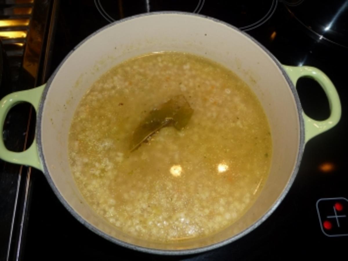 Pilzsuppe mit Perlgraupen - Rezept