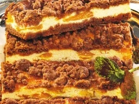 Käsekuchen mit Schoko Streuseln - Rezept