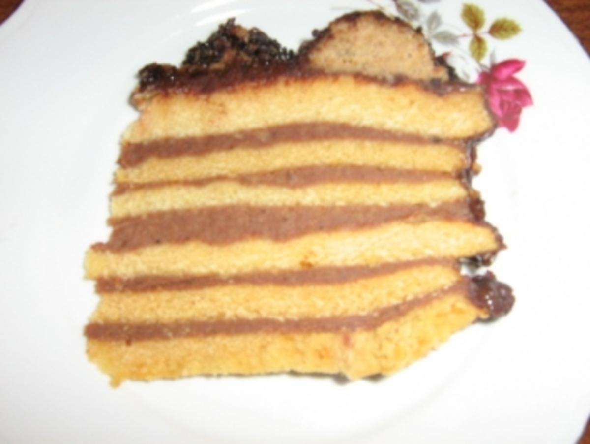 Bier - Honig- Kastanien Torte ( ohne Eier ) - Rezept