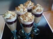 Mandelcreme mit Heidelbeeren - Rezept