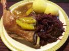 Entenkeule in Orangen-Honigsauce - Rezept
