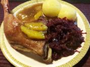 Entenkeule in Orangen-Honigsauce - Rezept
