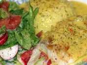Zander in Lavendel-Kruste auf Fenchel und Sellerie an Zitronenhollandaise - Rezept