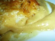 Seelachsfilet beim Sonnebaden im Senfmeer - Rezept