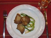 Austernpilze an Lauchstreifen - Rezept