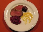 Rezept: Rinderbraten mit Senf- Honighaube Rinderbraten mit Senf- Honighaube - Rezept