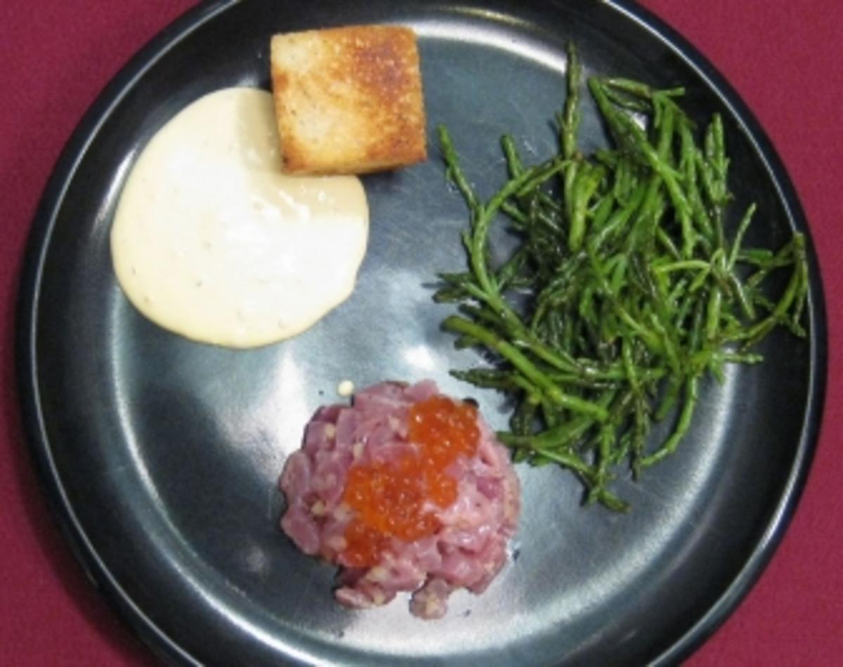 Tunfischtatar mit Salicornes - Rezept