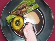 Tafelspitz mal anders mit Bohnen-Austernpilz-Gemüse und Backkartoffeln - Rezept