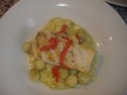 Rosenkohl-Kartoffelragout mit gebratenem Fischfilet - Rezept